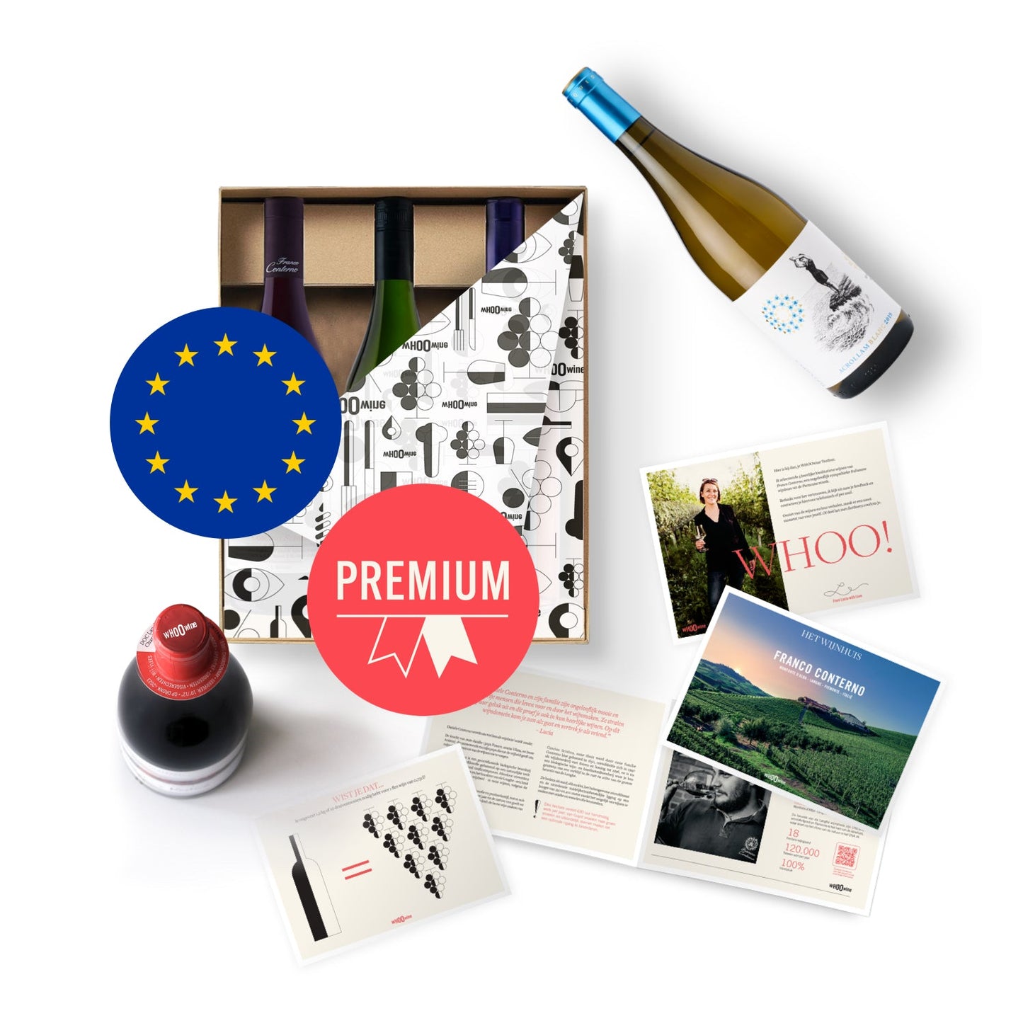 Rode wijn van Europese wijnmakers - Elke 2 maanden - Betaal per jaar - Premium