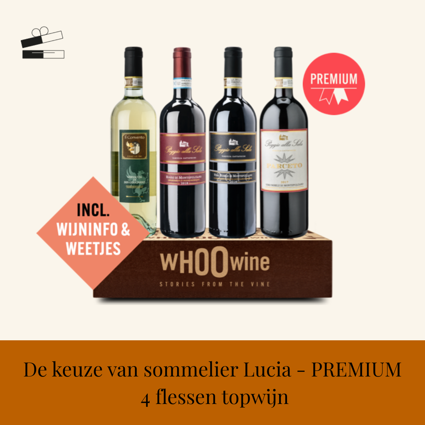 Cadeau: Ontdek de keuze van onze sommelier Lucia - Premium