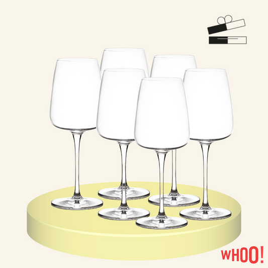 CADEAUPAKKET - 6 GLAZEN ITALESSE AUDACE BIANCO 45cc - wijnglas witte wijn